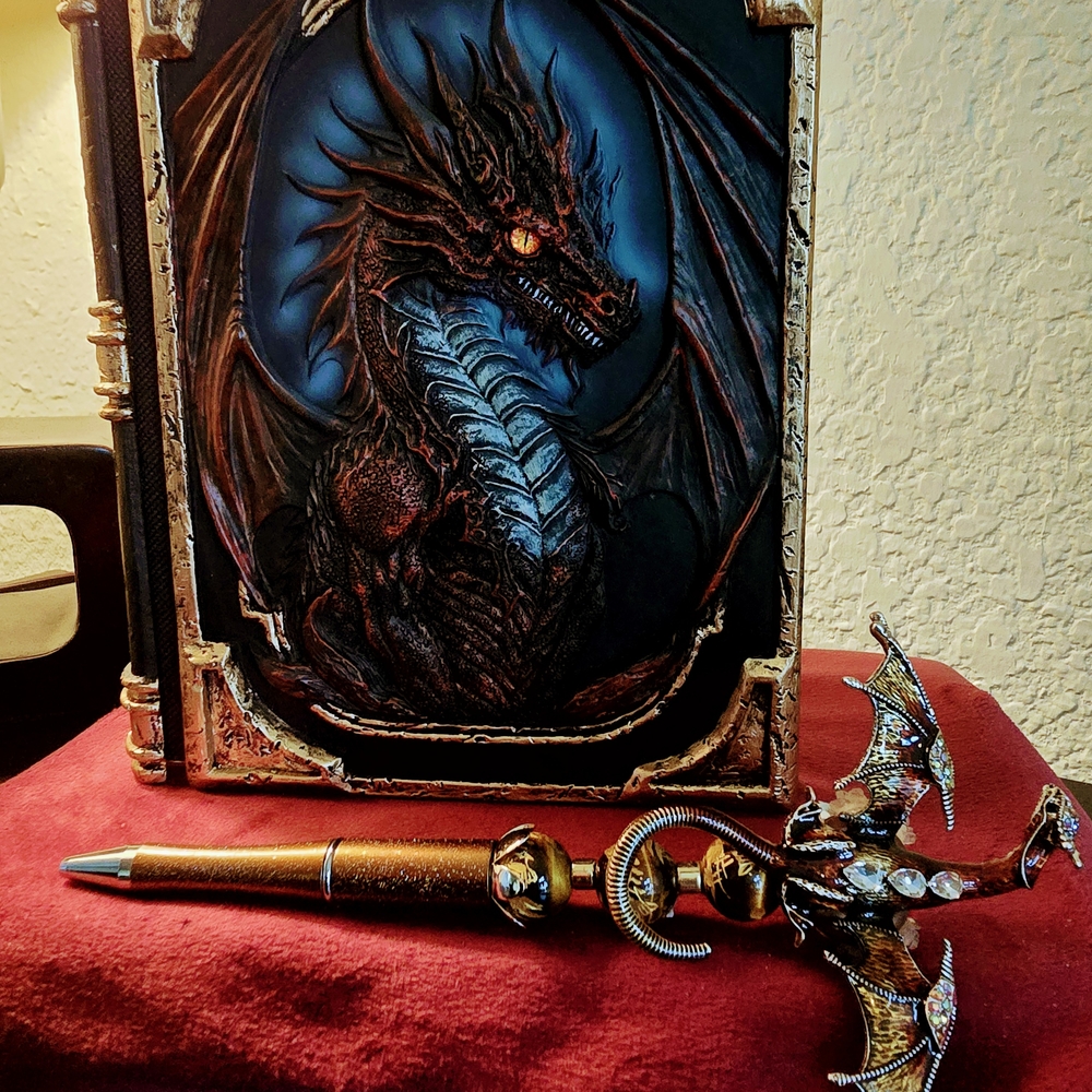 Fantasy Dragon Journal with Pen